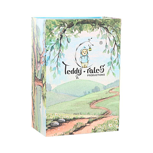 Медведь Lina TeddyTales, кремово-розовый, длинная шерсть, L, 38 см